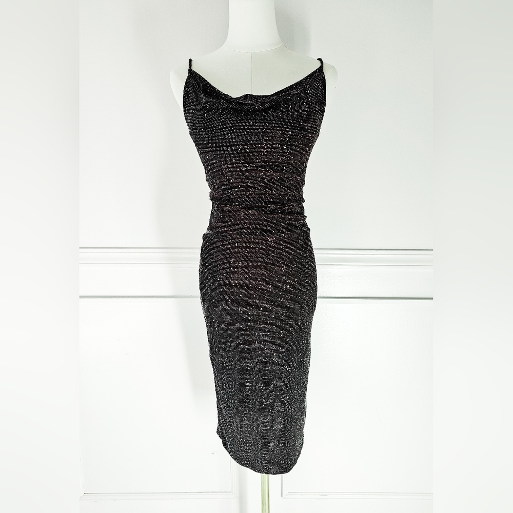 Elegant Black Shimmer Dress